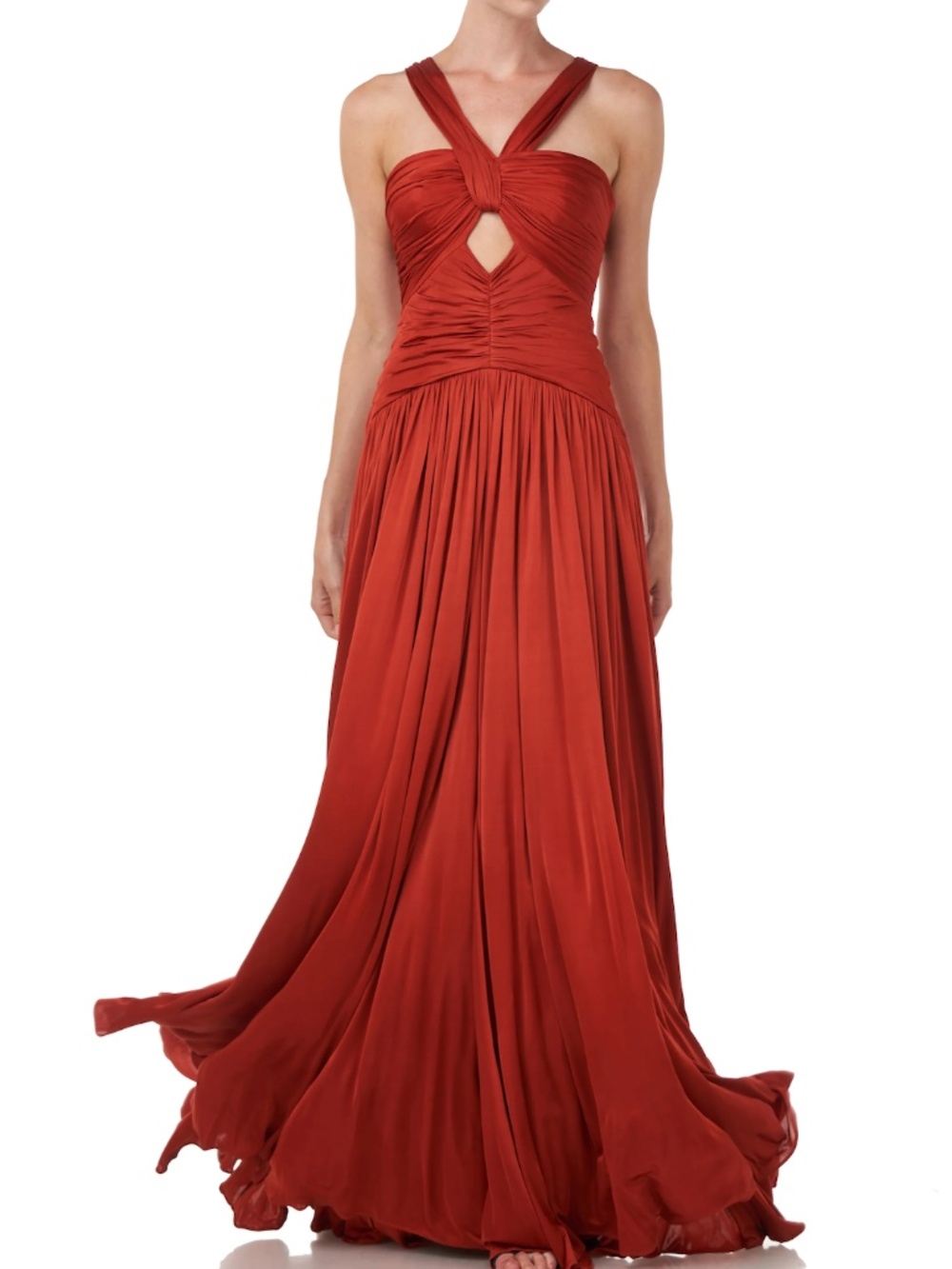 AMUR Hoper Dress Gown Red Saffron SZ 6 NWT